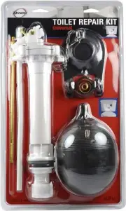 DANCO Universal Toilet Tank Repair Kit, Fill valve, Flapper, Rod, and Float