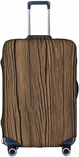 [FSCEV] Wood Grain Trolley Suitcase Protective Cover Business Travel Luggage Protector Fashion 18-32 Inches, White, S