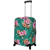 在飛比找momo購物網優惠-【DQ】24吋行李箱套 花漾綠(行李防塵袋 收納袋)