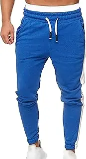 [Generic] Men's Skinny Fit Track Pants Casual Athletic Running Pant Drawstring Slim Tapered Stretch Jogger Gym Workout Sweatpants