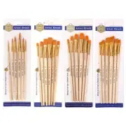 Multi Purpose Paint Brushes Acrylic Oil Watercolor Artist Professional Kits 6pc