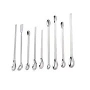 9 Micro Scoop Laboratory Spoon Spatula Reagent Spoons Mixing Scoop