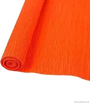 Crepe Paper Folds Rolls Art DIY Crafting Crinkled Paper for Flower Making Wrinkled Paper Party Streamers Decoration Projects (Orange-red)
