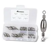 Drop Shot Fishing Sinkers Tackle Casting Swivel Fishing Weight Sinker Bullet