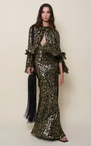 [Johanna Ortiz] Melody Silk Fringe Shoulder Bag