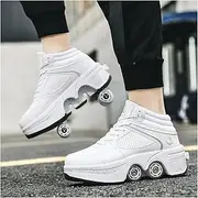[TO.DREAM] Shoes with Wheels for Boys, Roller Skates Women's Roller Shoes, LED Shoes, Men's Trainers with Wheels, Roller Shoes for Girls, Roller Trainers, Birthday Gift (J, 40)