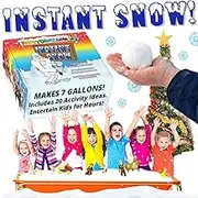 Instant Snow Powder for Christmas Decor, Snow Play & Sensory Bin. Makes 27L of Realistic Fake Snow. Indoor or Outdoor Artificial Snow. Make 400 Snowballs. Downloadable Activity Guide. Stocking Stuffer