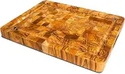 Teak Wood End Grain Butcher Block Chopping Board 16" x 12" 1..5" – Durable and Stylish Kitchen Essential, Women's Day Gift.
