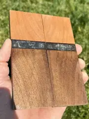 Cherry And walnut Knife Scales burl Knife scales Hybrid Scales 5.60x2x.38
