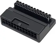 ChenYang ATX 24Pin Male to Female 90 Degree Angled Mainboard PSU Power Supply Header Direction Gender Changer Connector Adapter Overmold Type