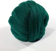 L 2020 New 250g Super Thick Natural Merino Wool Chunky Yarn Felt Wool Roving Yarn for Spinning Hand Knitting Spin Yarn Winter Warm (Color : 11 Dark Green)