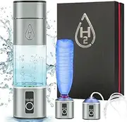 Lumewave Hydrogen Water Bottle,Portable Hydrogen Water Bottle Generator with SPE and PEM Technology,Sport Water Bottle,Smart Water Bottle,Office,Travel&Gifts (Generation III)