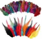 Colorful Feathers 2 Style Craft Feathers 180Pcs for Handmade DIY Wedding Family