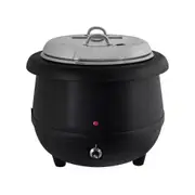 Sunnex 10L Soup Warmer - Black Commercial Sauce Curry Mulled Wine Candle Wax