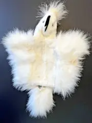 Cockatoo, Jozzies Australian Plush Puppet, NWT, 14" long, white with black beak