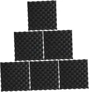 ERINGOGO 6Pcs Sound Dampening Pad Acoustic Panels Self Adhesive for Studio Rooms Fireproof Sound Isolation Pads for Home Workshop and Recording Spaces