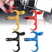 Archery Thumb Bow Release Aids 360° Compound 3 Finger Grip Trigger Target Shoot