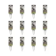 12PK Topchef Mini Silicone Serving/Cooking Tong Non Stick Compact Kitchen Tool