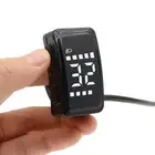 Sleek Black Electric Bike Control Panel Compatible with For BAFANG Models