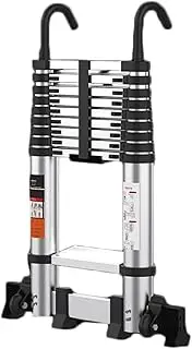 Telescopic Ladder Telescoping Telescopic Extension Ladder 23 FT Aluminum Alloy Light-Weight Extension Ladder Suitable for Home Attic Electrician Straight Staircase Ladders