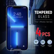 4X Tempered Glass Screen Protectors For iPhone 14 13 12 11 Pro Max 7 8 PLUS X XR