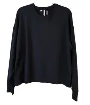 NWT Travis Mathew Women's Cloud Terry Crew Sweatshirt Black XL Extra Large