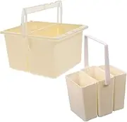 BRIGHTFUFU 2Pcs Laundry tub Brush Pencil Bucket Portable tub Cleaning Supplies Painting Brush Cleaner Organizer Art Supplies Sink Cleaner Container Multifunction Combination