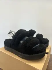 Women's UGG Oh Fluffita Platform Slippers Black (1120876BLK) Size 10