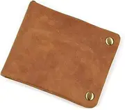 [SLEDEZ] Men’s Leather Wallet Men's Vintage Leather Wallet Classic Leather Bifold Wallet Casual Coin Purse(Colour 2)