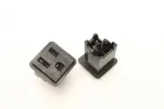 TE 213598-2 AC power plugs & receptacles outlet pc board mount black qty=10