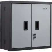 Foldable Wall Cabinet Metal Garage Locker with Adjustable Shelf and Magnetic ...