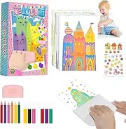 Rainbow Scratch Art Kit, 2025 Upgraded Mult-Color Scratch Art, 35Pcs Paper Dot Painting Set Notebooks for Kids, Childrens Painting Dot Scratch Magic Paint Set, DIY Art Gifts