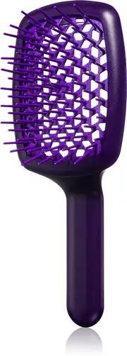Janeke Curvy "M" Vented Brush flat brush for heat protection of hair 21 x 8.5 x 4 cm purple