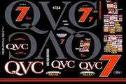 #7 Geoff Bodine QVC 1996 1/25th - 1/24th Scale Waterslide Decals