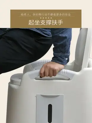 坐便器 家用老人坐便器可移動馬桶孕婦室內簡易老年人便攜式蹲便凳廁所椅——