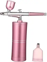 Portable Mini Spray Kit Airbrush Makeup Art b Pink 1 Set Moisturizing Sprayer Facial Humidifier Beauty Sprayer Professional Nano Mist Sprayer