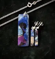 Orgone Pendant features Silver, Amethyst, Lapis Lazuli, Kyanite, Shungite