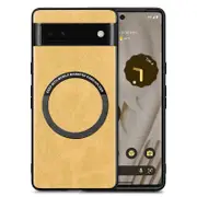 For Google Pixel 6a Drop-proof Phone Case Compatible PU Leather Coated PC+TPU Phone Cover