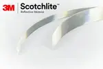 3M SCOTCHLITE 6260有電鍍反光隨意貼 遇水也會亮唷 2公分X200公分一卷