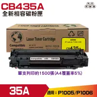 在飛比找蝦皮購物優惠-for 35A CB435A 高品質黑色相容碳粉匣 適用於 