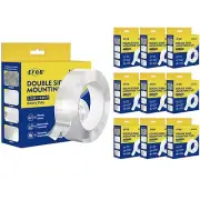 EFOK 10 Packs Double Sided Tape Heavy Duty, Nano Tape Mounting Tape Clear Mul...