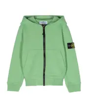 Compass-patch zip-up jacket 8Y green