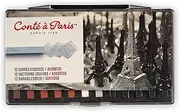 Conté à Paris Sketching Crayons Set with 12 Assorted Colors
