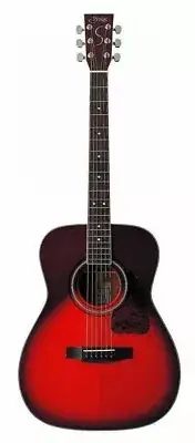 Acoustic Guitar S.Yairi YF-3M WB Solid Spruce Top Nato Neck Wine Red Sunburst