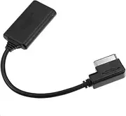 X AUTOHAUX Car Bluetooth Adapter Audio Radio Music Interface Adapter AUX Cable for Audi Q5 A5 A7 R7 S5 Q7 A6L A8L A4L AMI MMI 2010-2024 ABS Black