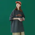 短袖T恤女OVERSIZE2022新款美式街頭風復古情侶裝半袖上衣夏INS潮