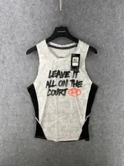 Under Armour Heatgear Mens Large Compression Tank Top White Basketball Training
