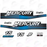Mercury 15hp 2-Str Sea Pro New Model outboard engine decals sticker reproduction
