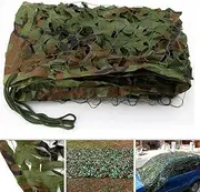 elfishau Camouflage Oxford Fabric Camouflage Net 2x1.5m / 3x2m / 3x5m / 4x2m/ 7x1.5m Car Theme Party Decoration Covers Camouflage Netting for Hiding While Hunting