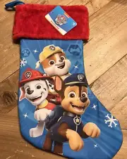 Nickelodeon Paw Patrol Stocking Marshall Chase Rubble Christmas New